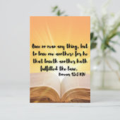 Romans 13:8 KJV Bible Verse Pic Appartement Carte (Debout devant)