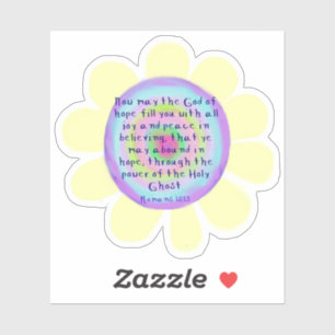 Romans 15:13 Eigen vinylStickers Sticker