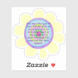 Romans 15:13 Eigen vinylStickers Sticker