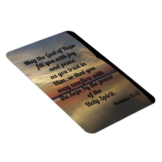 Romans 15:13 Refrigerator Magnet (Côté Droit)