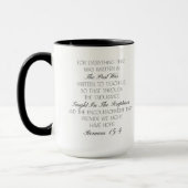 Romans 15:4 Hope Bible Verse Mug  (Gauche)