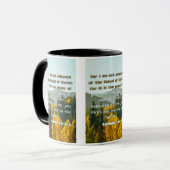 Romans 1:16 KJV Bible Verse Pic Mug Deux Tons (Devant gauche)