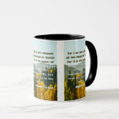 Romans 1:16 KJV Bible Verse Pic Mug Deux Tons (Devant droit)