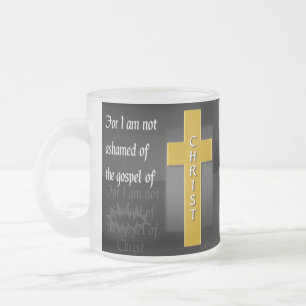 Romans 1:16a bijbelkoffie-Mok Matglas Koffiemok