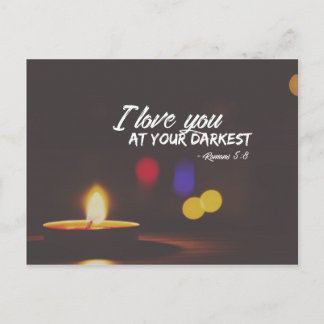Romans 5:8 - Liefde naar uw donkerste Briefkaart