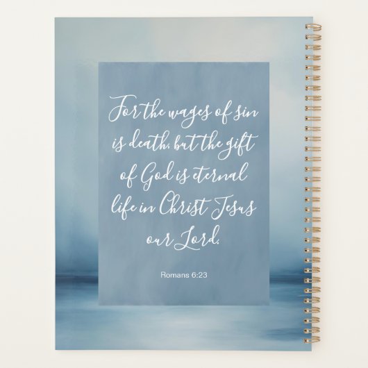 Romans 6:23 Bible Verse Image Carnet Spiral (Dos)