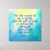 Romans 6:23 Canvas afdrukken (Voorkant)