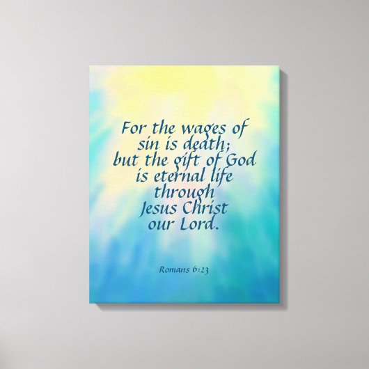 Romans 6:23 Canvas afdrukken (Voorkant)