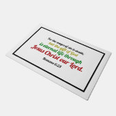 Romans 6 Bijbel Verse Doormat Deurmat (Schuin)