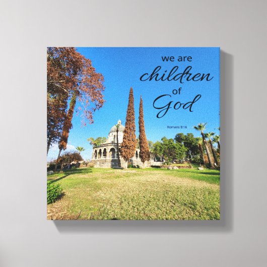 Romans 8:16 Impression sur toile | Enfants de Dieu (Recto)