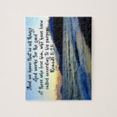 Romans 8:28 Aangepaste Bijbelversie Legpuzzel (Verticaal)