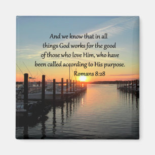 ROMANS 8:28-ONTWERP INSPIREREN MAGNEET