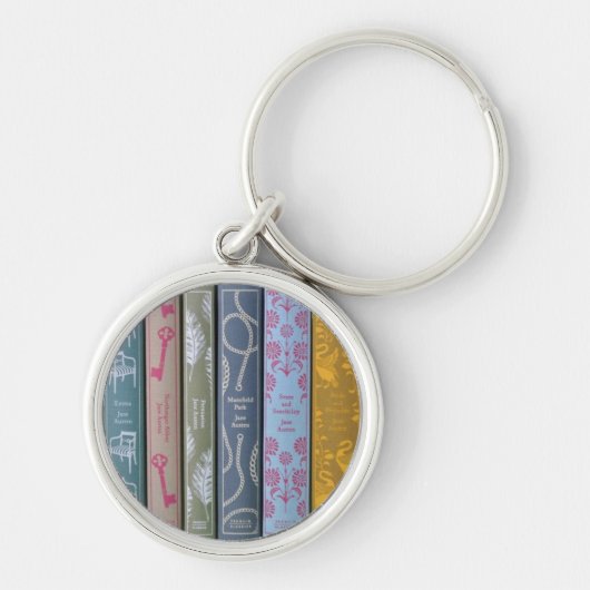 Romans de Jane Austen sur un porte-clés (Devant)