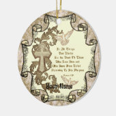 Romans Eight 28 christian ornament (Links)