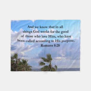 ROMANS INSPIREREN 8:28 FLEECE DEKEN