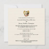 Romantic 2010's "Thégoden Wedding Invitations" Kaart (Achterkant)