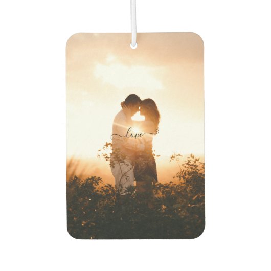 Romantic 2 Custom Photo Love Script maakt het unie Luchtverfrisser (Voorkant)