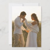 Romantic and Elegant  Photo Collage Wedding  Save The Date (Achterkant)
