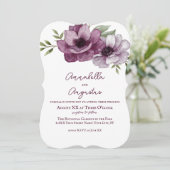 Romantic Anemones Kaart (Staand voorkant)