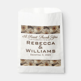 Romantic Anemones Petal Countryside Wedding Bedankzakje