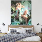 Romantic Angel Canvas Afdruk (Insitu (Slaapkamer))