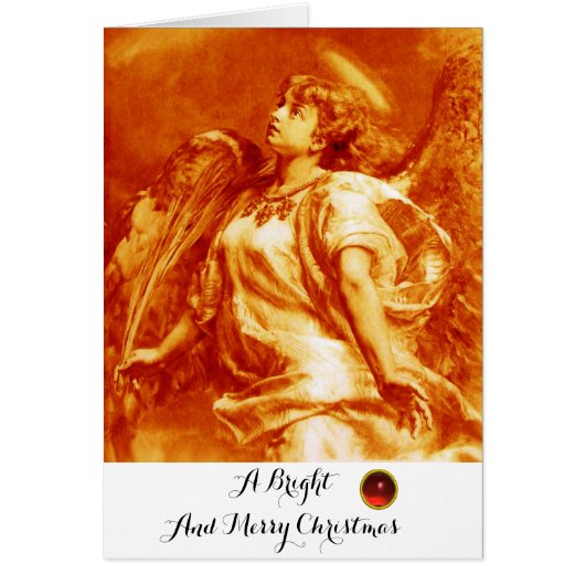 ROMANTIC ANGEL, FEATHER ORANGE YELLOW Christmas (Devant)