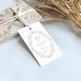 Romantic Baroque Ornate Frame Wedding Cadeaulabel