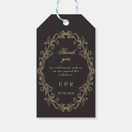 Romantic Baroque Ornate Frame Wedding Cadeaulabel