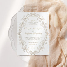 Romantic Baroque Ornate Frame Wedding