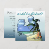 Romantic Beach Couping Weddenschappen Kaart (Voorkant / Achterkant)