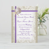 Romantic Beach Wedding Kaart (Staand voorkant)