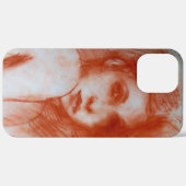ROMANTIC BEAUTY/Vrouw portret Sepia Brown Case-Mate iPhone Case (Achterkant / Rechts)