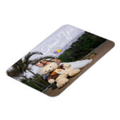 Romantic Bedankt voor je bruiloft Kaart Magneet (Linkerzijde)