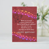 Romantic Birthday Card Kaart (Staand voorkant)