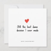 Romantic Birthday Jubileum Valntines Day Kaart (Voorkant)