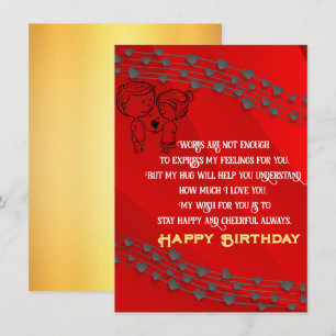 Romantic Birthday Kaart