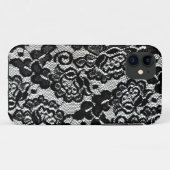 Romantic Black Lace Pattern. Case-Mate iPhone Case (Achterkant (horizontaal))