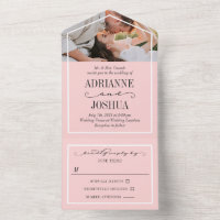 Romantic Bleek roze foto bruiloft