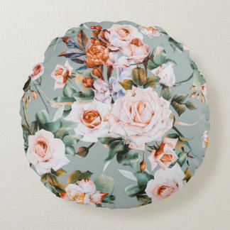 Romantic Blossom Haven Rond Kussen