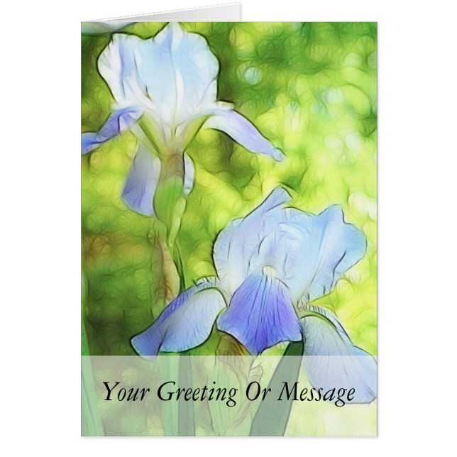 Romantic Blue Iriss (Voorkant)