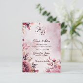Romantic Blush Ethereal Mauve Wedding Invitation (Debout devant)