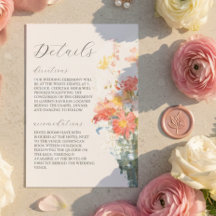 Romantic Blush Painted Floral Wedding Details