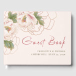 Romantic Blush Peony rose Mariage Floral Livre d'o<br><div class="desc">Romantic Blush Peony Floral Mariage Guest Book offre une belle combinaison de fleurs de pivoine rose pastel et de fleurs de ligne d'or, avec des lettres modernes typographie script sur l'arrière - plan rose tendre. ♥ Affichez la collection sur cette page pour trouver les produits correspondants. customisez-le avec votre texte...</div>