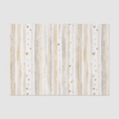 Romantic Blush Pink Cream Cream Hearts Stripes Tissuepapier (Voorkant)