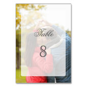 Romantic Blush Pink Floral Gold Lijst Kaart (Achterkant)