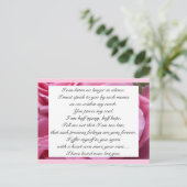 Romantic Blush Pink Floral Jane Austen Love Quote Briefkaart (Staand voorkant)
