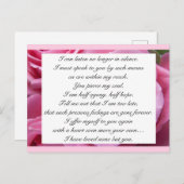 Romantic Blush Pink Floral Jane Austen Love Quote Briefkaart (Voorkant / Achterkant)