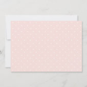 Romantic Blush Pink Floral Wedding Save the Date (Achterkant)