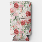 Romantic Blush Pink Red Roses Floral (Voorkant)