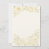 Romantic Blush Roos Weddenschap Kaart (Achterkant)